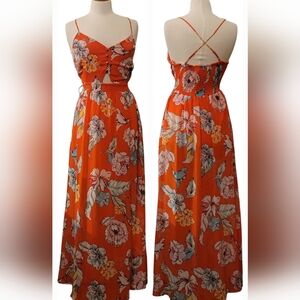 Candies Tropical Floral Sheer Date Night Wedding Guest Garden Vacation Dress